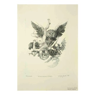Leo Guida, Baby Vulcan, Original Etching, 1975 For Sale