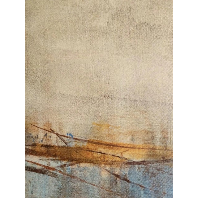 Vintage Ballard Designs Exclusive Artist Abstract Shadow Canvas Print Wall Art For Sale - Image 4 of 12