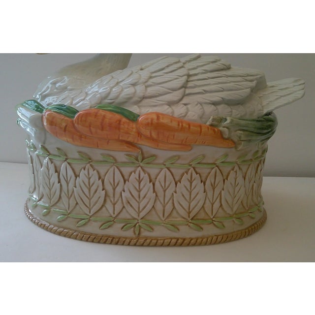 Early 21st Century Fitz & Floyd Classics Le Canard Figural Duck Vegetable Server For Sale In Dallas - Image 6 of 12