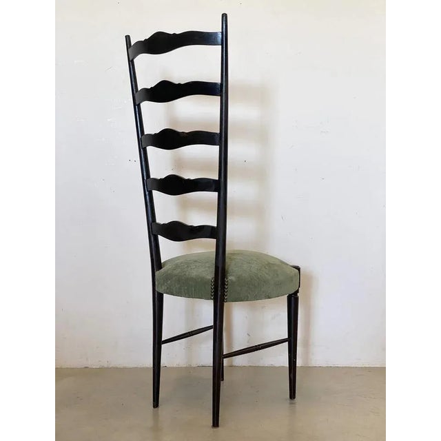 Lacquered Wooden Chairs, 1960s, Set of 4 For Sale - Image 9 of 11