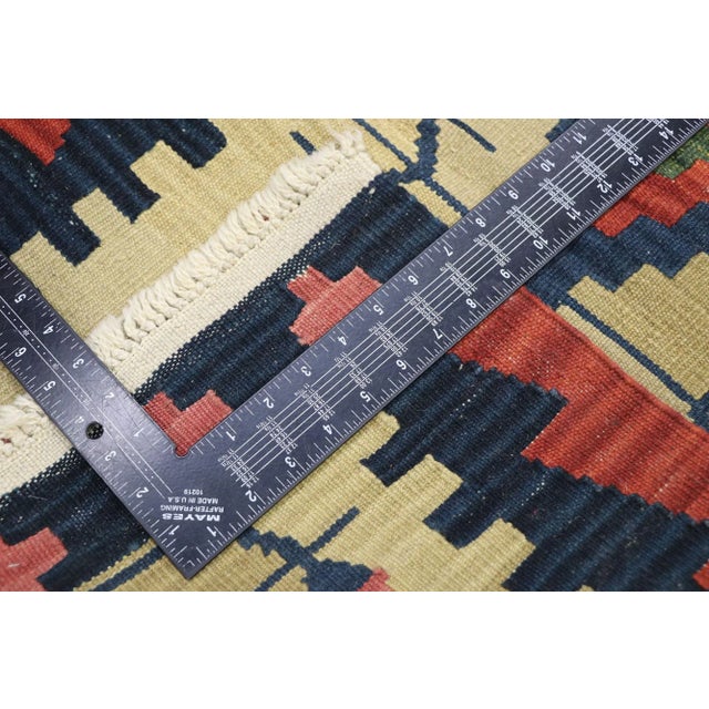 Late 20th Century Vintage Persian Shiraz Kilim Rug - 02'01 X 02'10 For Sale - Image 5 of 9