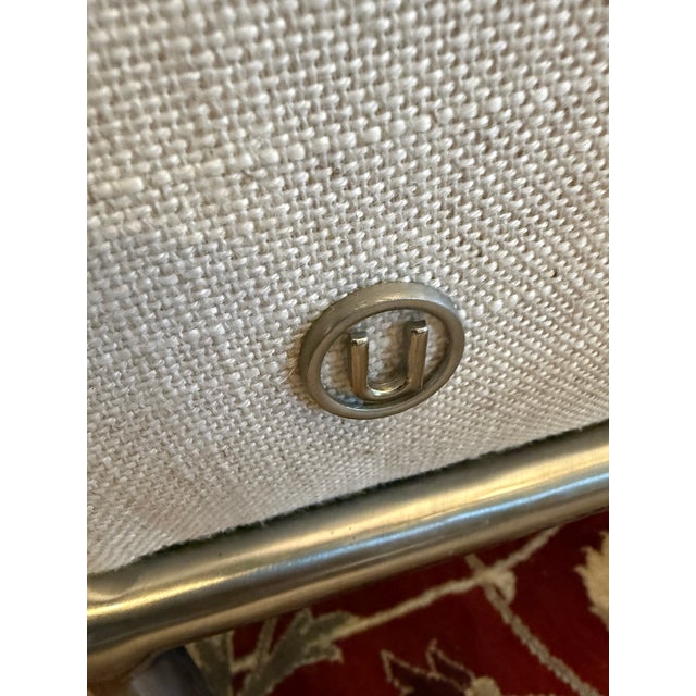 Natuzzi Contemporary Linen Sofa For Sale - Image 16 of 18