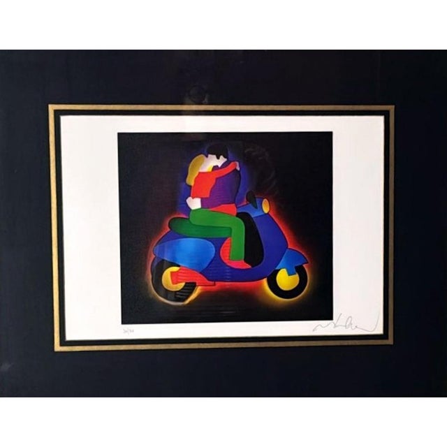 Traditional Late 20th Century Marco Lodola Screenprint on Paper (No. 30/70) With Mirrored Frame For Sale - Image 3 of 17