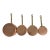 Vintage Copper & Brass Measuring Cups, Set of 4 – French Country Farmhouse Decor For Sale