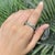 Certified 2.3 Ct Natural Emerald Milgrain Eternity Wedding / Anniversary Band Ring - Size 7 For Sale - Image 9 of 14