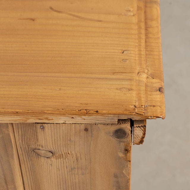Wood Pair of Late 19th Century Hungarian Pine Tall Nightstands For Sale - Image 7 of 16
