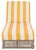 Gillian Chaise Lounge, Heather Tan/Yellow Stripe For Sale - Image 10 of 12