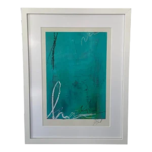 "Lucent" Original Abstract Acrylic Painting by Jakki Jandrell, Framed