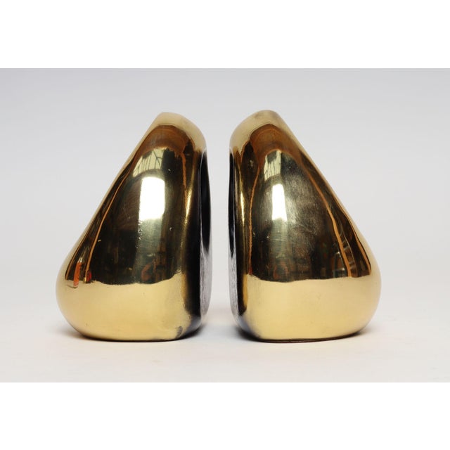 Brass Vintage Brass Finish "Orb" Bookends by Ben Seibel for Jenfred Ware For Sale - Image 8 of 18
