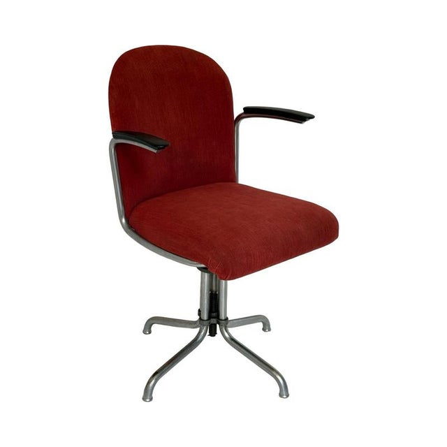 Metal Vintage Bauhaus Desk Chair from W. H. Gispen, 1933 For Sale - Image 7 of 11