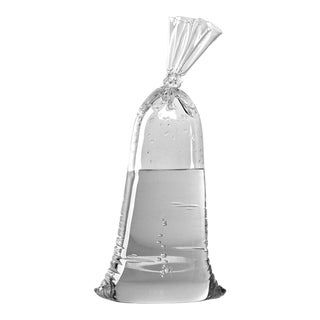 Large Glass Water Bag B150 - Contemporary Hyperreal Glass Sculpture by Dylan Martinez For Sale