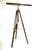 Goldenrod Antique French Brass Tripod Telescope, 1950s For Sale - Image 8 of 16
