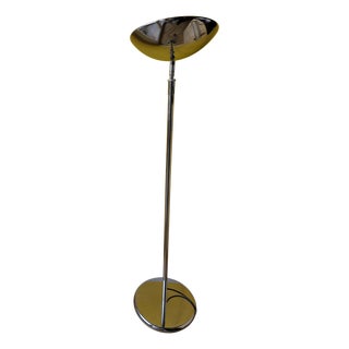 Vintage Space Age Type C625-25 Height-Adjustable Uplighter Floor Lamp from Leuchtenbau Lengefeld, East Germany, 1970s For Sale