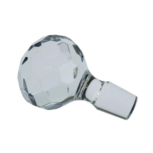 Late 20th Century NWT Whisky Decanter Atlantis Crystal Miguel Pattern Vista Alegre Barware (Mint Condition, Label Intact) For Sale - Image 4 of 5