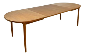 Vintage Danish Oval Table in Teak, 1950s
