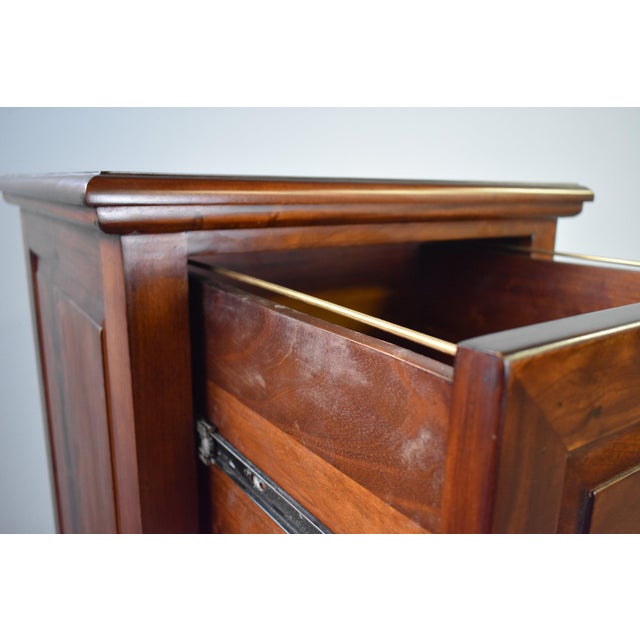 Legacy 4 Drawer File Cabinet - Brown Walnut For Sale - Image 9 of 12