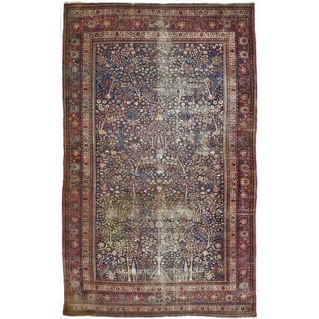 Distressed Antique Hand Made Persian Rug. 12'x 20' For Sale - Image 9 of 9