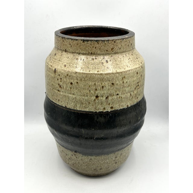 Mid-Century Modern Sheldon Kaganoff Large California Studio Pottery Vase, Signed, 1968 For Sale - Image 3 of 16