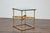 Metal Midcentury Italian Gilt Metal Cocktail Table - Glass Top and Star Stretcher For Sale - Image 7 of 12