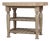 Farmhouse Butcher Block Kitchen Island - Rustic Oak Finish For Sale
