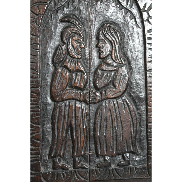 17th Century Black Wainscot Armchair For Sale - Image 3 of 15