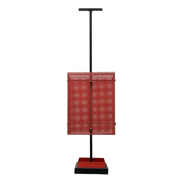 Minimalist Perforated Steel Umbrella Stand, 1960s For Sale