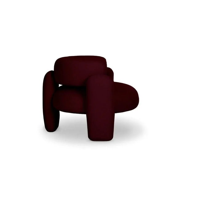 Embrace Lago Bordeaux Armchair by Royal Stranger For Sale - Image 4 of 7