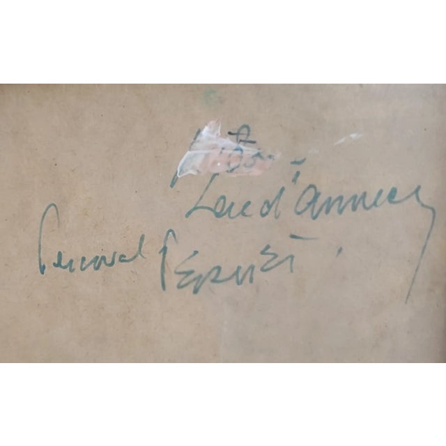 Percival Pernet, Lac d'Annecy, Oil on Wood, Framed For Sale - Image 10 of 12