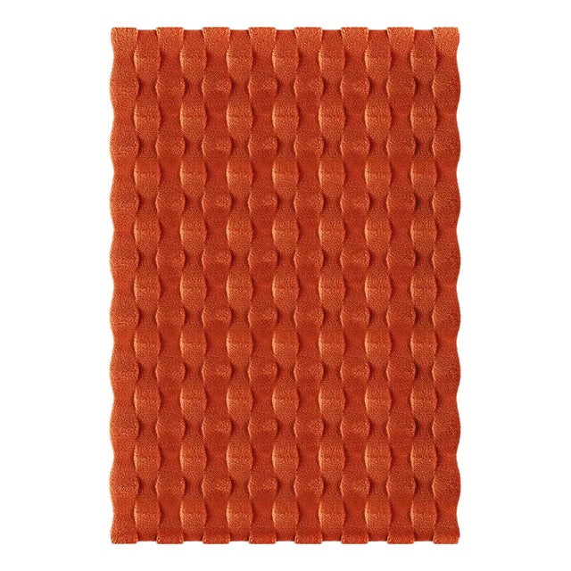 Brick Rectangle Textured Rug from Marqqa For Sale