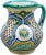 Moroccan Early 20th Century Polychrome Andalusian Ceramic Pitcher For Sale - Image 3 of 12