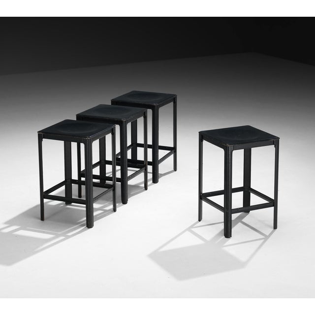 Matteo Grassi Set of 4 Bar Stools For Sale In New York - Image 6 of 9