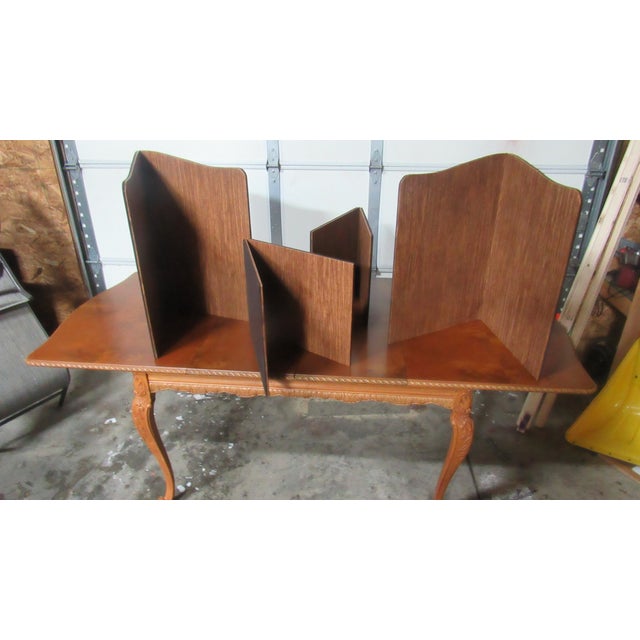 1940s French Dining Room Table Walnut Vintage Carved For Sale - Image 9 of 9