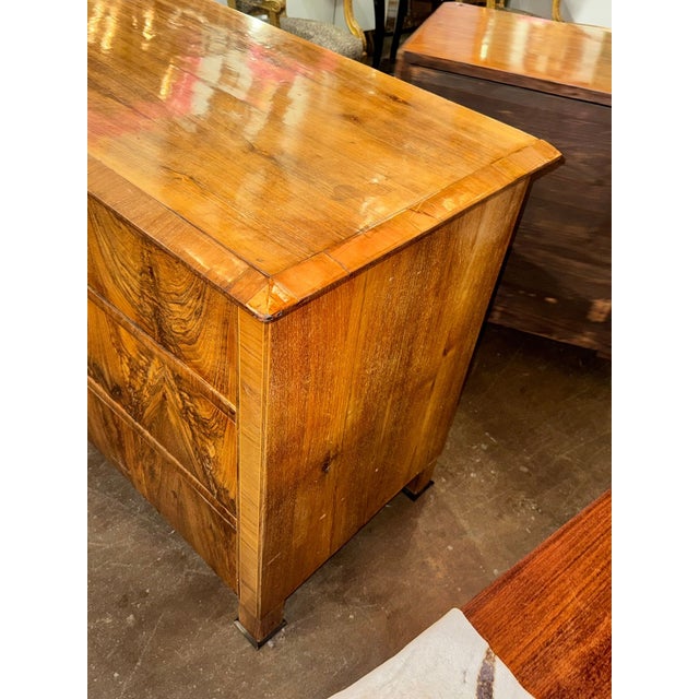 19th C. German Biedermeier Walnut Commode For Sale In Dallas - Image 6 of 6