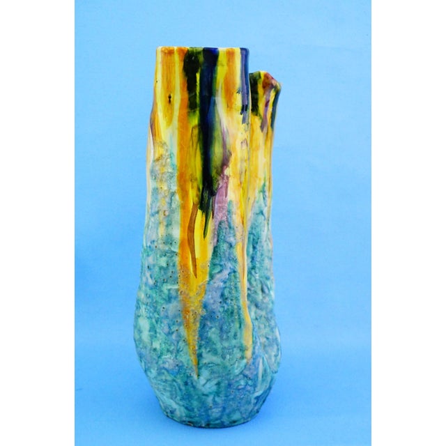 20th Century Ceramic Vase by G EC Amalfi, Gestione Esercizio Ceramiche attributed to Gambone, 1950s For Sale - Image 4 of 18