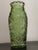 Vintage 1960s Century Small Avocado Green Pressed Glass Vase For Sale - Image 12 of 12