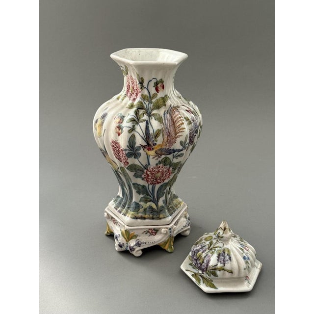 Majolica Potiche Vases by Nove di Bassano for Antonibon, 19th Century, Set of 2 For Sale - Image 15 of 18