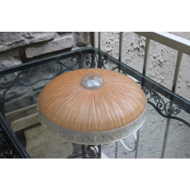 Canopy Mount Light Fixture Vintage Blush Pink For Sale - Image 4 of 15