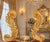 1980s Italian Rococo Gold Beech Velvet Side Chairs 2pc- Pair For Sale - Image 13 of 18