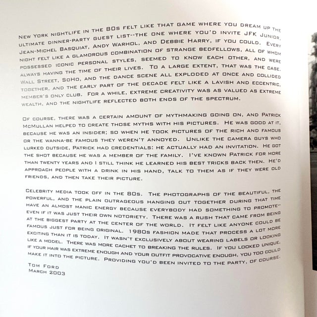 Photography So80s by Patrick McMullan, 1st Edition 2003 Photography Art Book For Sale - Image 7 of 18
