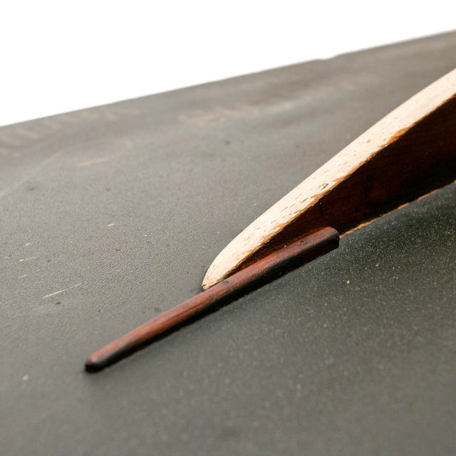 1900s f.w. Devoe & c.t. Reynolds Marine Paints Half-Hull Advertising Plaque “Columbia” For Sale - Image 10 of 14