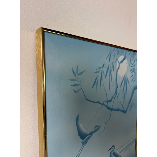 1980’s Vintage Tropical Night Life Oil on Canvas Paintings – A Pair – Signed For Sale - Image 11 of 12