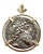 15th Century Seleukid Kingdom Demetrios II Nikator Sterling Silver Ancient Coin in 14k Gold Pendant For Sale