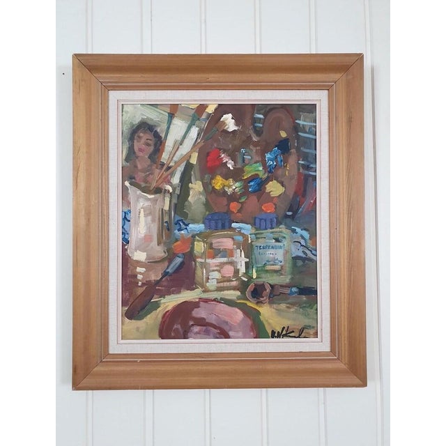 2000 - 2009 Uno Hubert Karlsson, Artist Studio Still Life, 1950s, Oil on Panel For Sale - Image 5 of 18