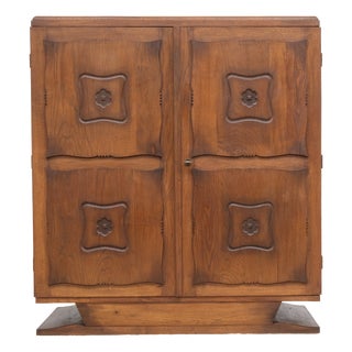 French Oak Cabinet, 1930s For Sale