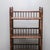 This is a vintage wooden display cabinet or bookshelf, crafted from rosewood (Huali wood) with intricate mother-of-pearl...
