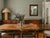 Contemporary “Cabin Fern" Green Abstract Art in Antique Frame, Transitional Living Room Art by JTS For Sale - Image 3 of 11