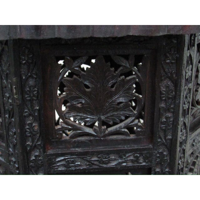 Antique Anglo Indian Carved Hardwod Table For Sale In San Francisco - Image 6 of 14