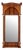 Antique Empire Revival Mahogany Pier Mirror, 1870 For Sale