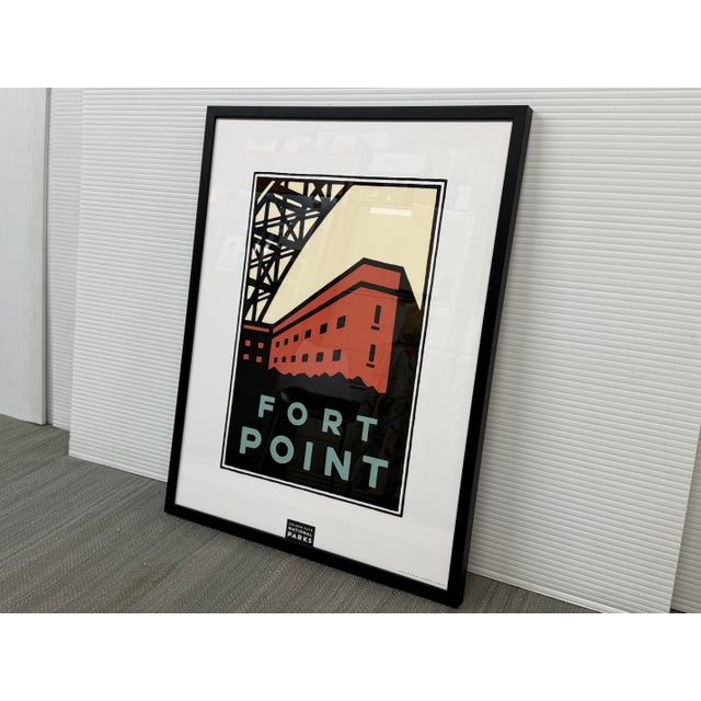Cream Fort Point Golden Gate National Parks Framed Print For Sale - Image 8 of 12