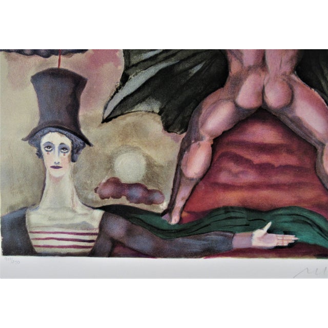 Late 20th Century Marcel Marceau, Le Troisieme Oeil (The Third Eye) plate #4, 1981 For Sale - Image 5 of 6